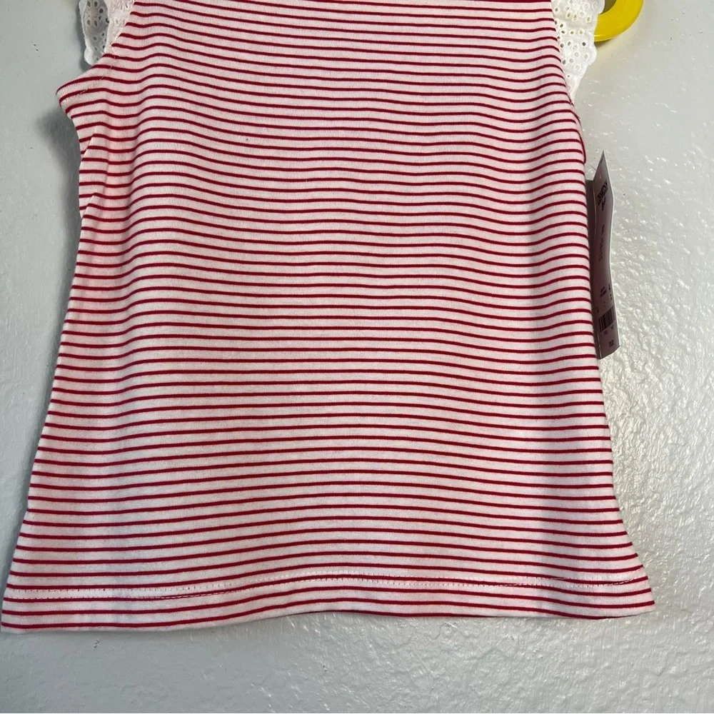 NWT Oshkosh B'gosh Baby‎ Girls' Sleeveless Striped Ruffle Tank Top